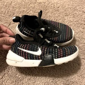 Nike Black Colorful Mesh Toddler Shoes